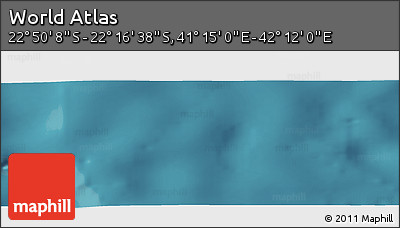 Satellite Panoramic Map of the Area around 22° 33' 23" S, 41° 43' 30" E