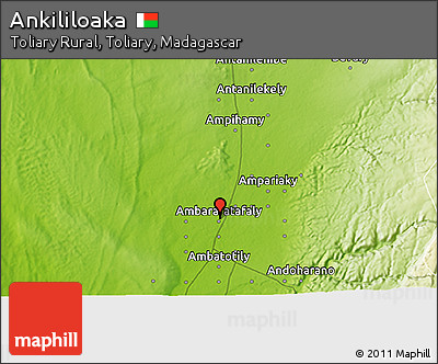 Physical 3D Map of Ankililoaka