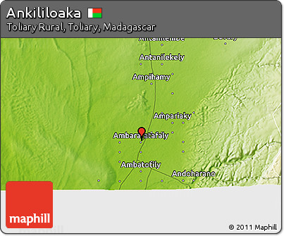 Physical 3D Map of Ankililoaka