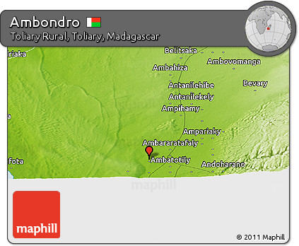 Physical Panoramic Map of Ambondro