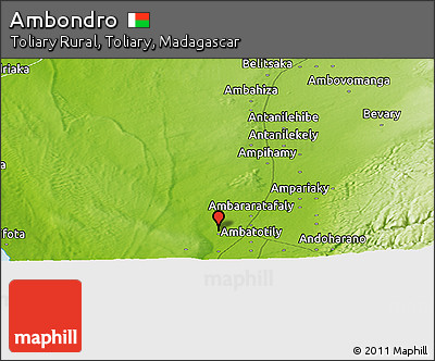 Physical Panoramic Map of Ambondro