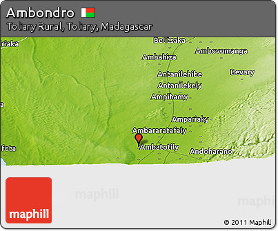 Physical Panoramic Map of Ambondro