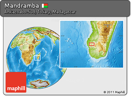 Physical Location Map of Mandramba