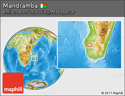 Physical Location Map of Mandramba