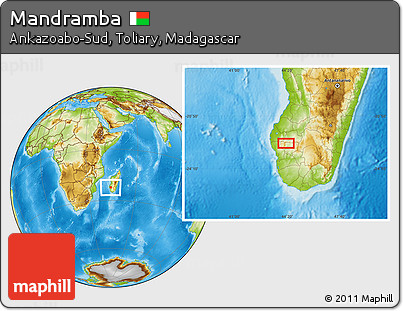Physical Location Map of Mandramba
