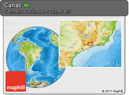 Physical Location Map of Canas