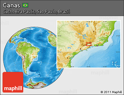 Physical Location Map of Canas