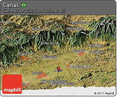 Satellite Panoramic Map of Canas