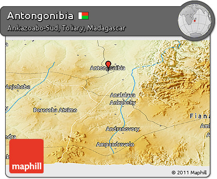 Physical Panoramic Map of Antongonibia