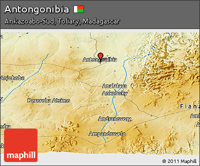 Physical Panoramic Map of Antongonibia