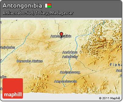 Physical Panoramic Map of Antongonibia