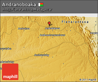 Physical 3D Map of Andranoboaka