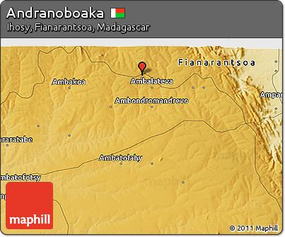 Physical 3D Map of Andranoboaka