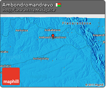 Political 3D Map of Ambondromandrevo