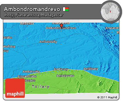 Political Panoramic Map of Ambondromandrevo