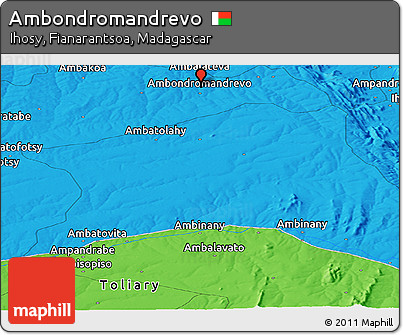 Political Panoramic Map of Ambondromandrevo