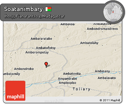 Shaded Relief Panoramic Map of Soatanimbary