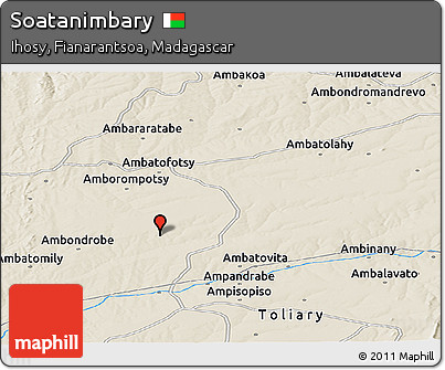 Shaded Relief Panoramic Map of Soatanimbary