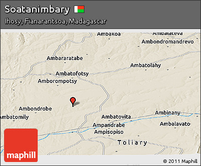 Shaded Relief Panoramic Map of Soatanimbary