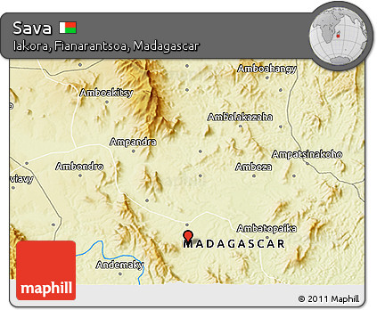 Physical 3D Map of Sava