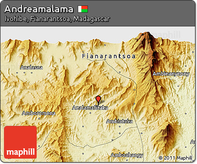Physical 3D Map of Andreamalama
