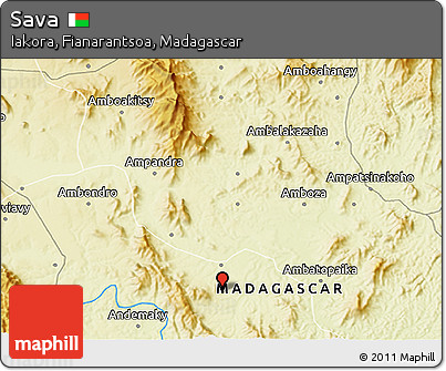 Physical 3D Map of Sava