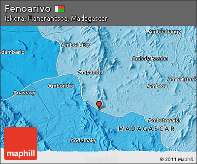 Political 3D Map of Fenoarivo