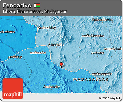 Political 3D Map of Fenoarivo