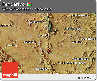 Satellite 3D Map of Fenoarivo