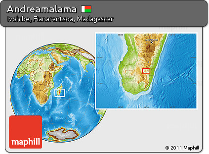 Physical Location Map of Andreamalama