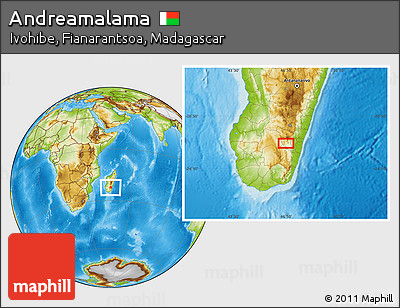 Physical Location Map of Andreamalama