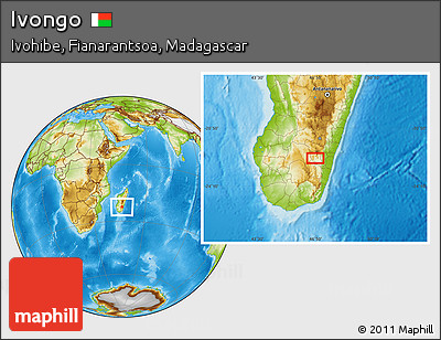 Physical Location Map of Ivongo