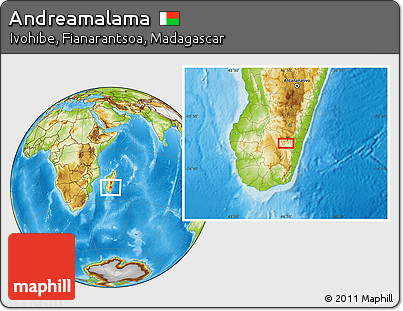 Physical Location Map of Andreamalama