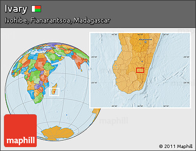 Political Location Map of Ivary