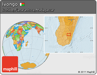 Political Location Map of Ivongo