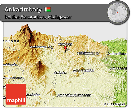 Physical Panoramic Map of Ankarimbary