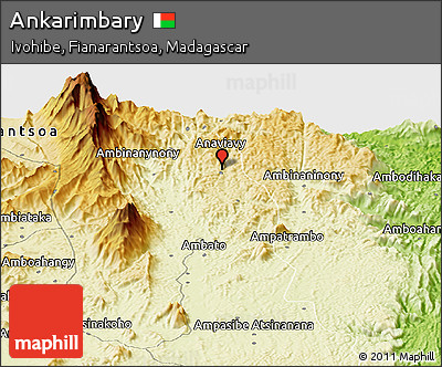 Physical Panoramic Map of Ankarimbary