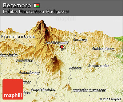 Physical Panoramic Map of Beremoro