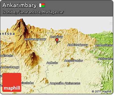 Physical Panoramic Map of Ankarimbary
