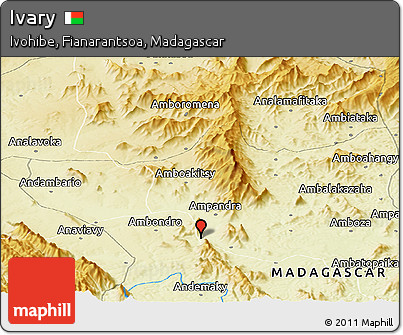 Physical Panoramic Map of Ivary
