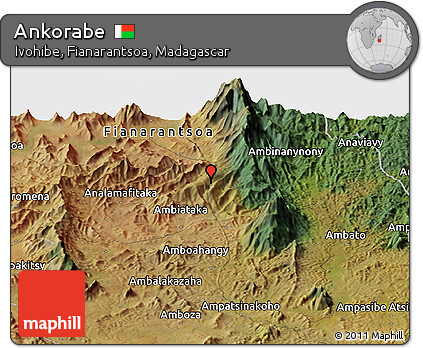Satellite Panoramic Map of Ankorabe
