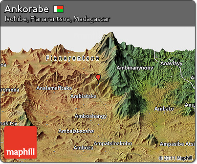 Satellite Panoramic Map of Ankorabe
