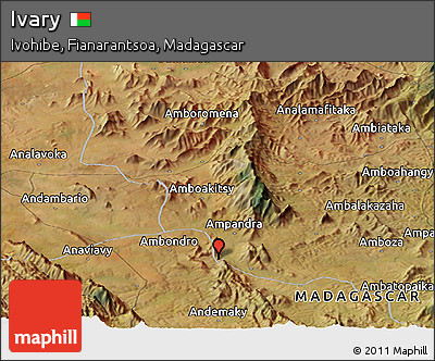 Satellite Panoramic Map of Ivary