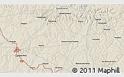 Shaded Relief 3D Map of the area around 22° 33' 23" S, 50° 4' 30" W