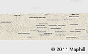 Shaded Relief Panoramic Map of the area around 22° 33' 23" S, 56° 52' 30" W