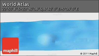 Physical Panoramic Map of the Area around 22° 33' 23" S, 5° 10' 30" E