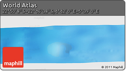 Physical Panoramic Map of the Area around 22° 33' 23" S, 5° 10' 30" E