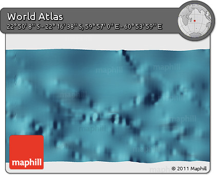 Satellite 3D Map of the Area around 22° 33' 23" S, 60° 25' 29" E