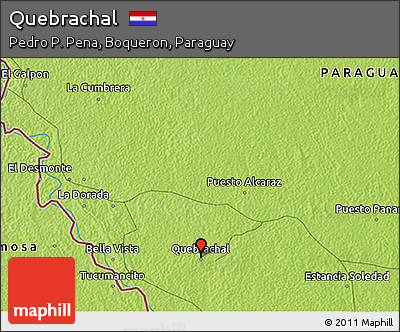Physical 3D Map of Quebrachal
