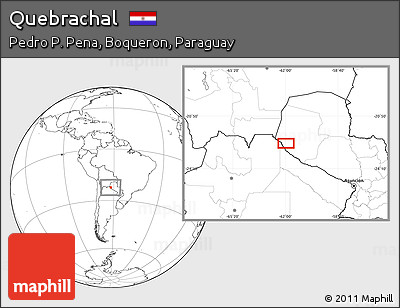 Blank Location Map of Quebrachal